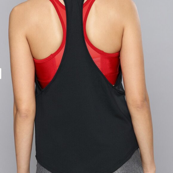 Under Armour Womens Performance Racerback Tank Top UA Sport Shirt- M- Black- NWT - Picture 2 of 11